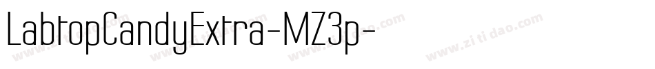 LabtopCandyExtra-MZ3p字体转换