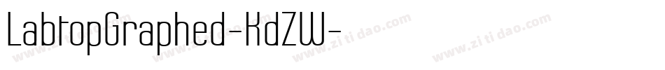 LabtopGraphed-KdZW字体转换