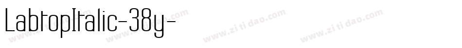 LabtopItalic-38y字体转换