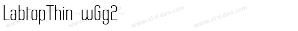 LabtopThin-wGg2字体转换