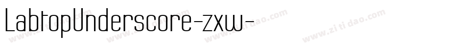 LabtopUnderscore-zxw字体转换