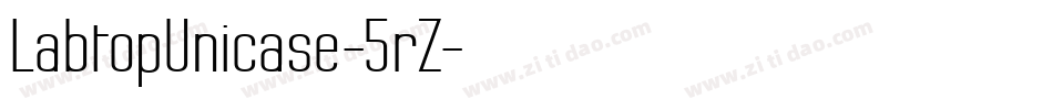 LabtopUnicase-5rZ字体转换