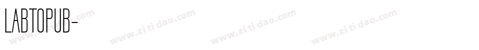 LABTOPUB字体转换