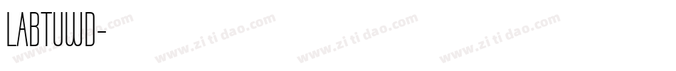 LABTUWD字体转换