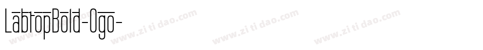 LabtopBold-Ogo字体转换