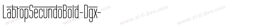 LabtopSecundoBold-Dgx字体转换