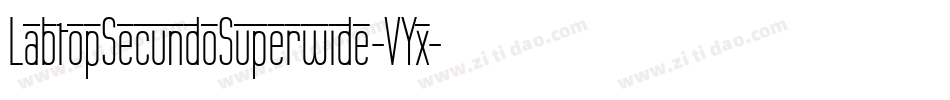 LabtopSecundoSuperwide-VYx字体转换