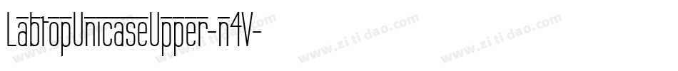 LabtopUnicaseUpper-n4V字体转换