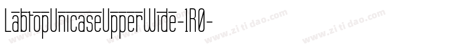 LabtopUnicaseUpperWide-1R0字体转换