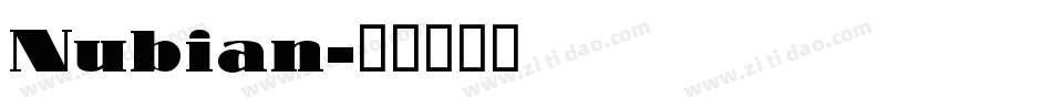 Nubian字体转换