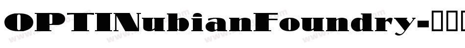 OPTINubianFoundry字体转换