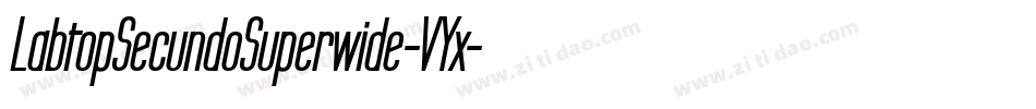 LabtopSecundoSuperwide-VYx字体转换