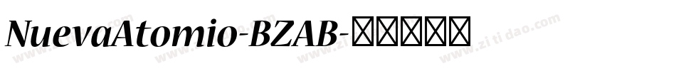 NuevaAtomio-BZAB字体转换