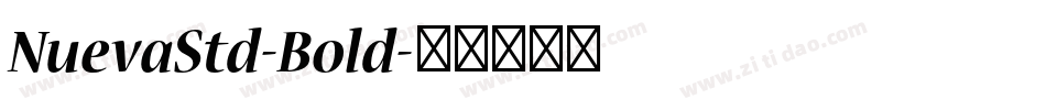 NuevaStd-Bold字体转换