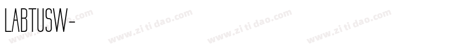 LABTUSW字体转换