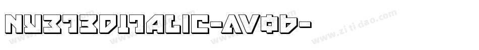 Nyet3DItalic-AVo6字体转换