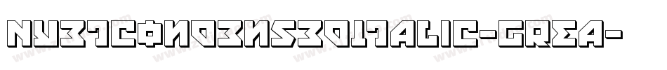 NyetCondensedItalic-GREa字体转换