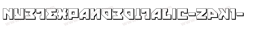 NyetExpandedItalic-zPK1字体转换