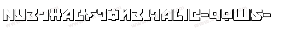 NyetHalftoneItalic-9Ow5字体转换