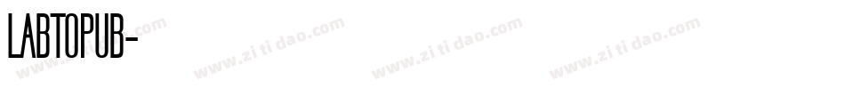 LABTOPUB字体转换