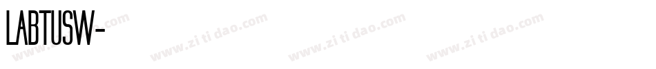 LABTUSW字体转换