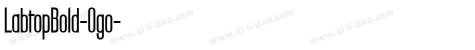 LabtopBold-Ogo字体转换