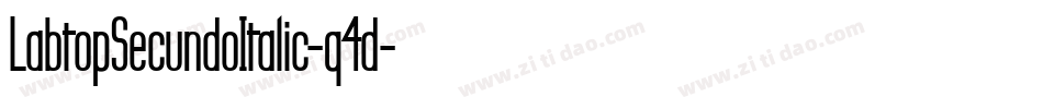 LabtopSecundoItalic-q4d字体转换