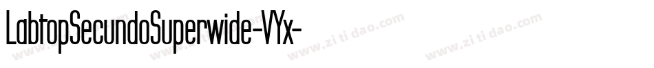 LabtopSecundoSuperwide-VYx字体转换