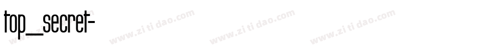 top_secret字体转换