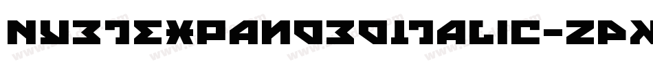 NyetExpandedItalic-zPK1字体转换