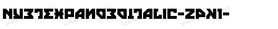 NyetExpandedItalic-zPK1字体转换