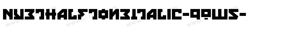 NyetHalftoneItalic-9Ow5字体转换
