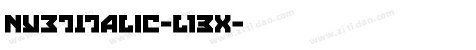 NyetItalic-l13X字体转换