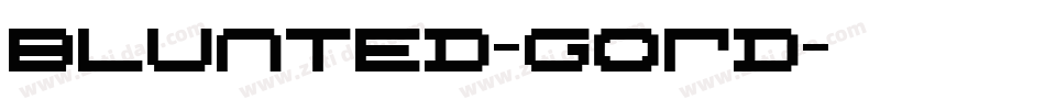 Blunted-GOrD字体转换