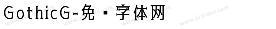 GothicG字体转换