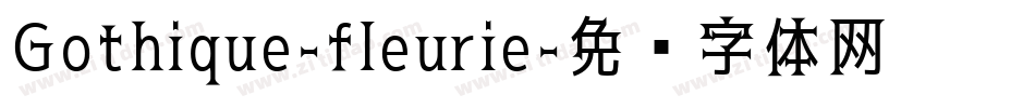 Gothique-fleurie字体转换