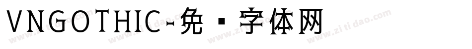 VNGOTHIC字体转换
