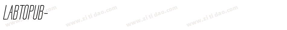 LABTOPUB字体转换