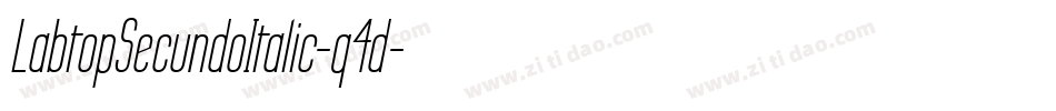 LabtopSecundoItalic-q4d字体转换