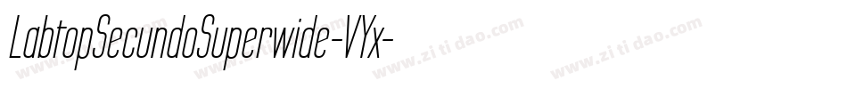 LabtopSecundoSuperwide-VYx字体转换