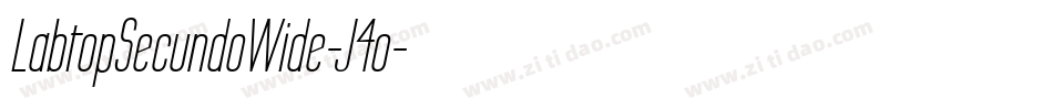 LabtopSecundoWide-J4o字体转换