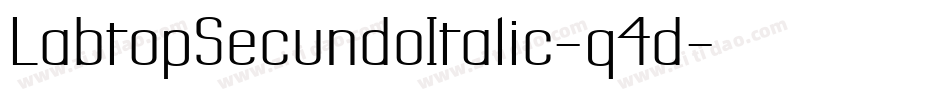 LabtopSecundoItalic-q4d字体转换