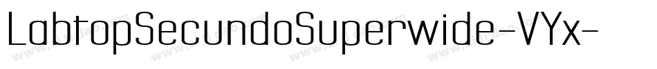 LabtopSecundoSuperwide-VYx字体转换