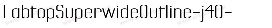 LabtopSuperwideOutline-j4O字体转换