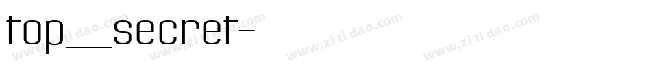 top_secret字体转换