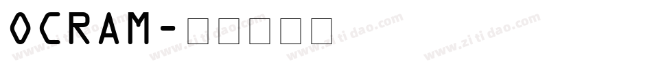 OCRAM字体转换