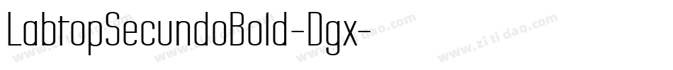 LabtopSecundoBold-Dgx字体转换
