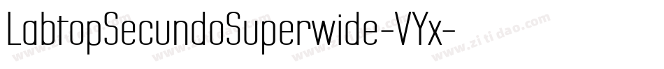 LabtopSecundoSuperwide-VYx字体转换