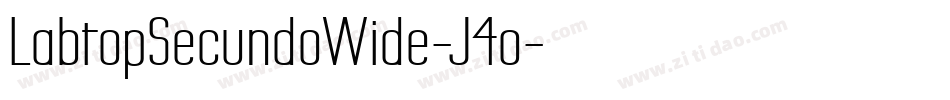 LabtopSecundoWide-J4o字体转换