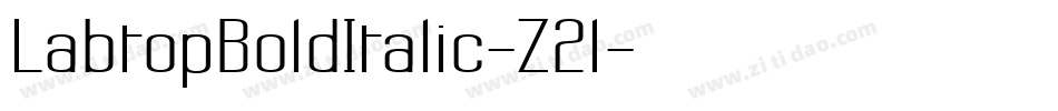 LabtopBoldItalic-Z2l字体转换